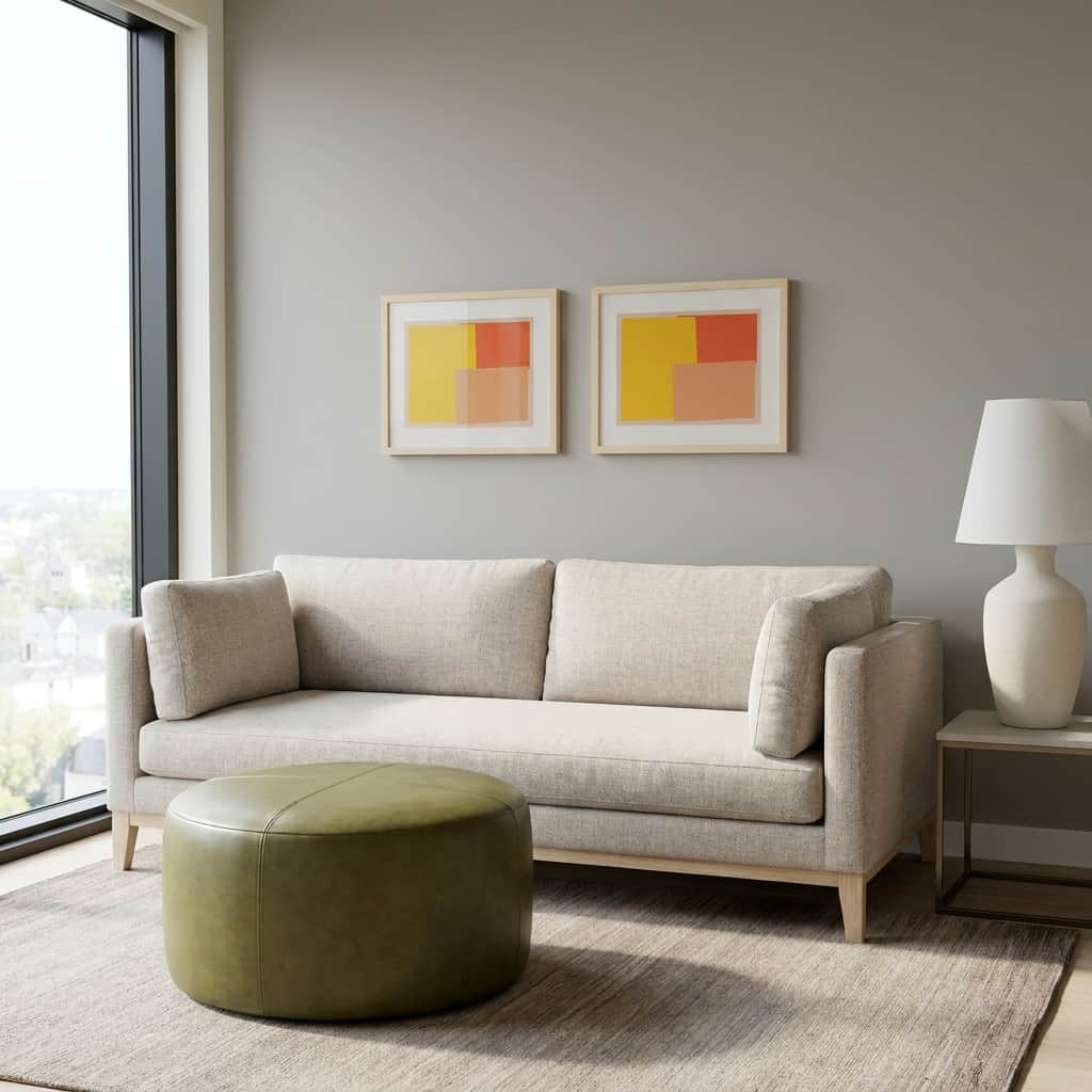 Bright lounge space for flexible Atlanta stays